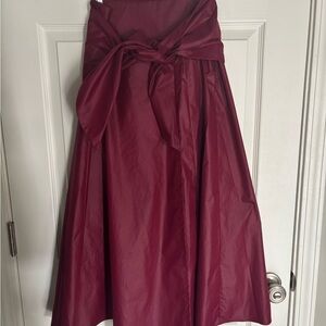 Tibi A-Line Skirt with Removable Belt, Size 0